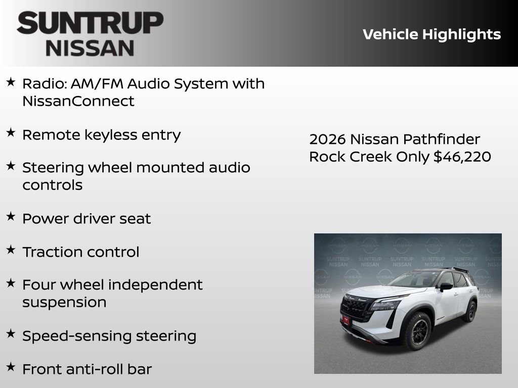 New 2026 Nissan Pathfinder Rock Creek image 8