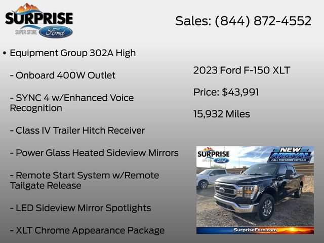 Certified 2023 Ford F150 XLT w/ Equipment Group 302A High AWD/4WD image 7