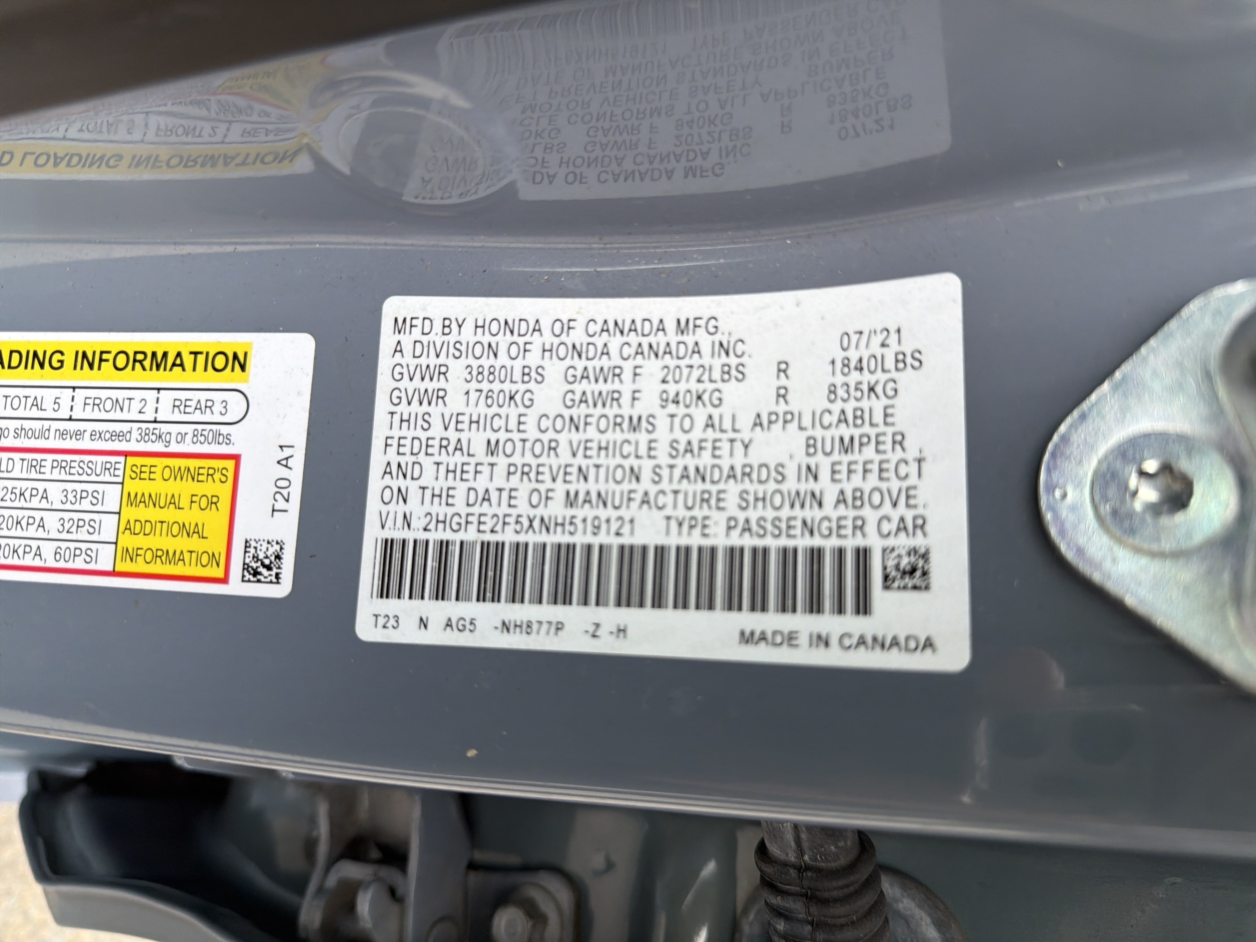 Used 2022 Honda Civic Sport image 33