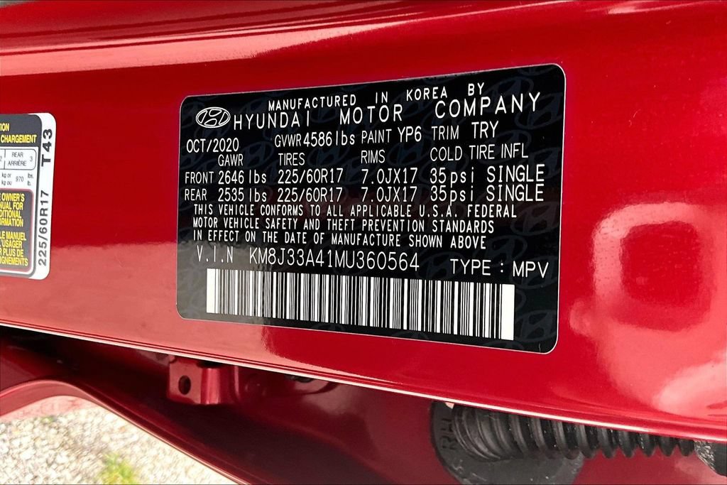 Certified 2021 Hyundai Tucson Value FWD image 35