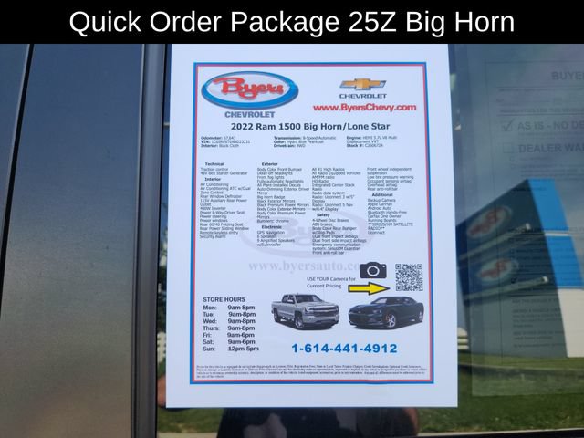 Used 2022 RAM 1500 Big Horn AWD/4WD image 13