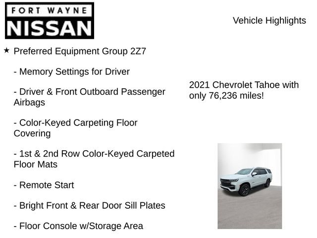 Used 2021 Chevrolet Tahoe Z71 AWD/4WD image 8