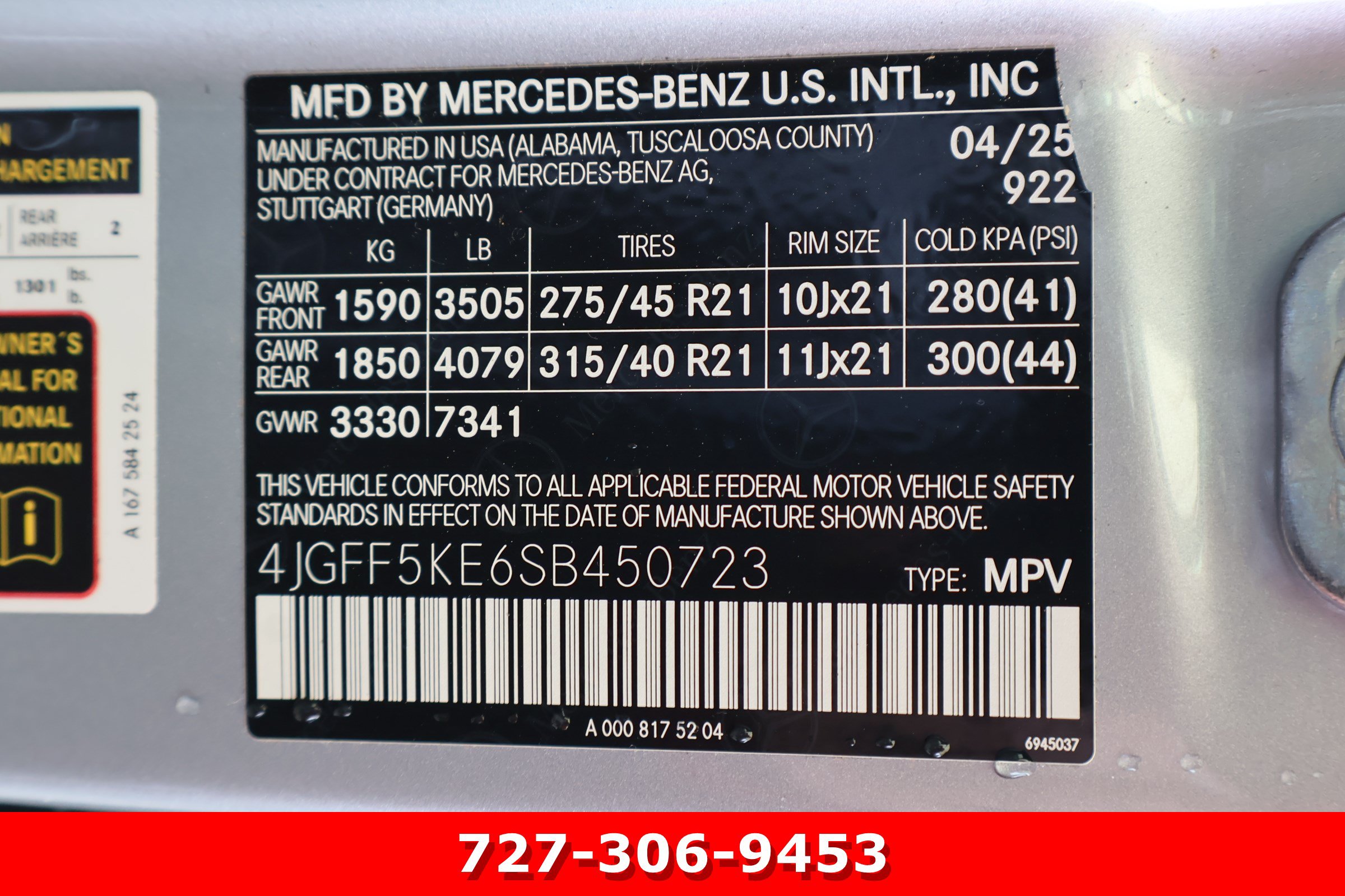 Certified 2025 Mercedes-Benz GLS 450 4MATIC w/ AMG Line Exterior image 35