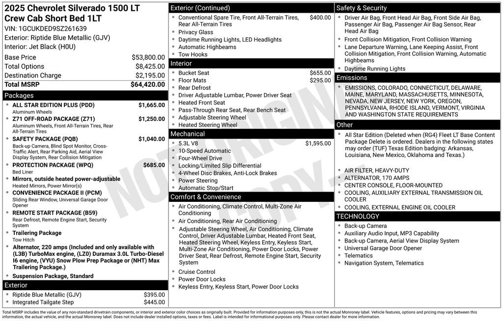 Used 2025 Chevrolet Silverado 1500 LT w/ All Star Edition Plus image 35