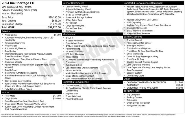 Used 2024 Kia Sportage EX FWD image 30