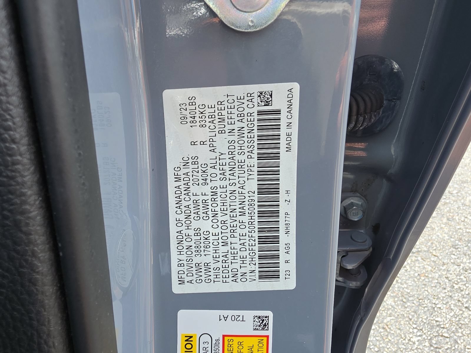 Certified 2024 Honda Civic Sport image 28