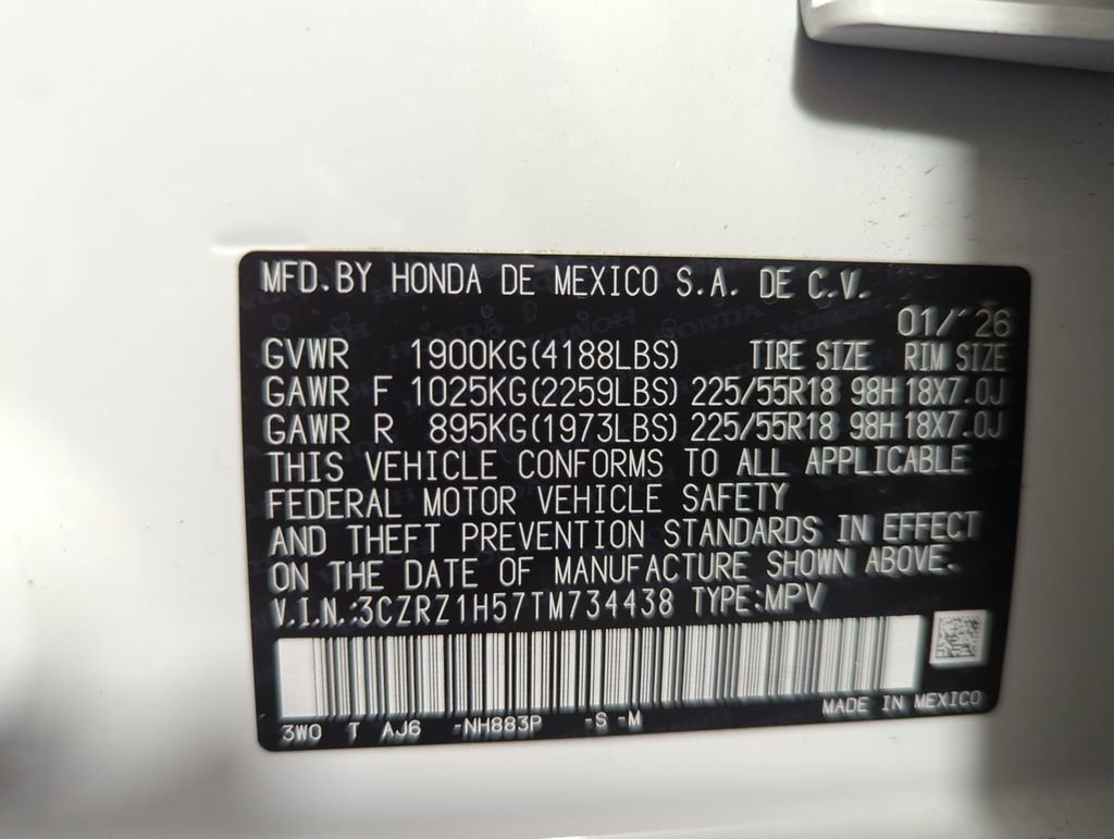 Certified 2026 Honda HR-V Sport image 25
