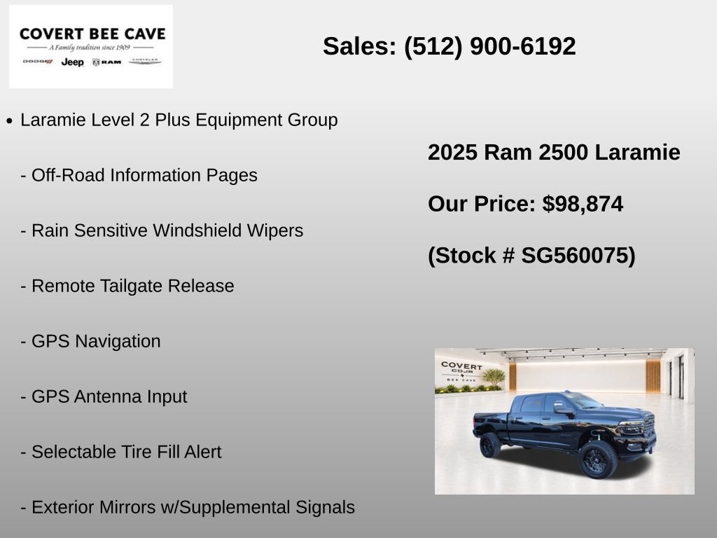 New 2025 RAM 2500 Laramie AWD/4WD image 13
