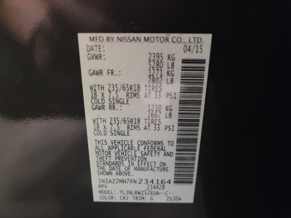 Used 2015 Nissan Murano SL w/ SL Technology Package AWD/4WD image 33