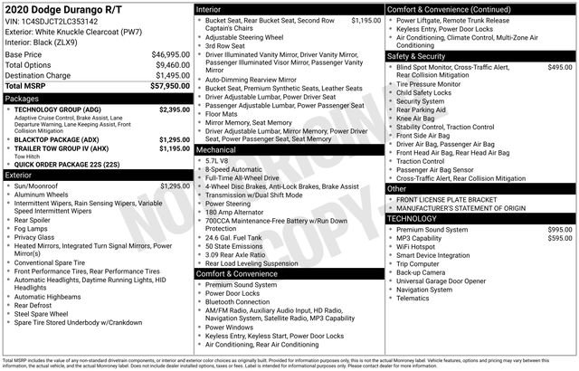 Used 2020 Dodge Durango R/T w/ Technology Group image 33