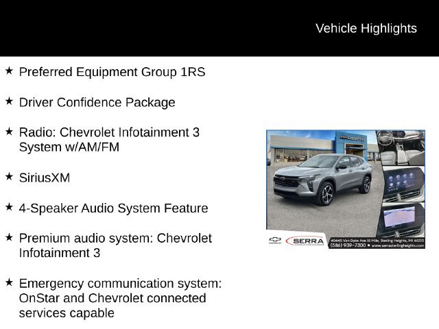 Certified 2024 Chevrolet Trax RS w/ Driver Confidence Package FWD image 4