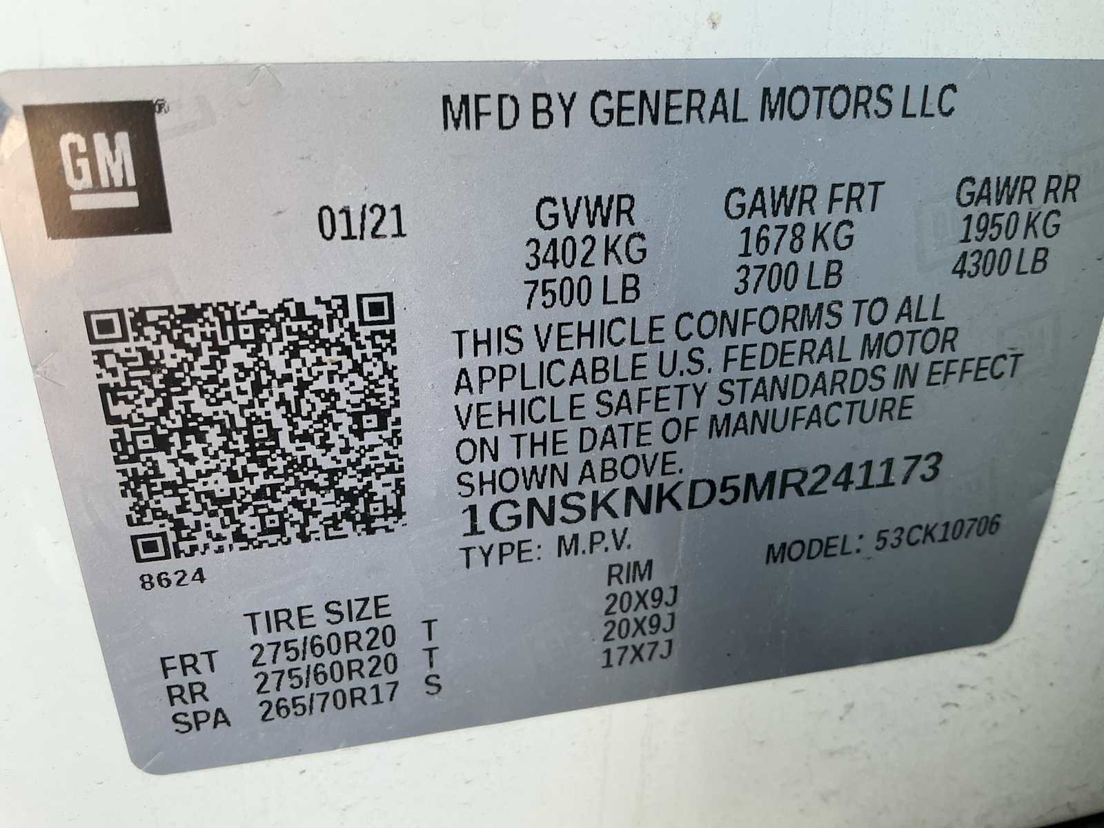 Used 2021 Chevrolet Tahoe LT w/ LT Signature Package AWD/4WD image 19