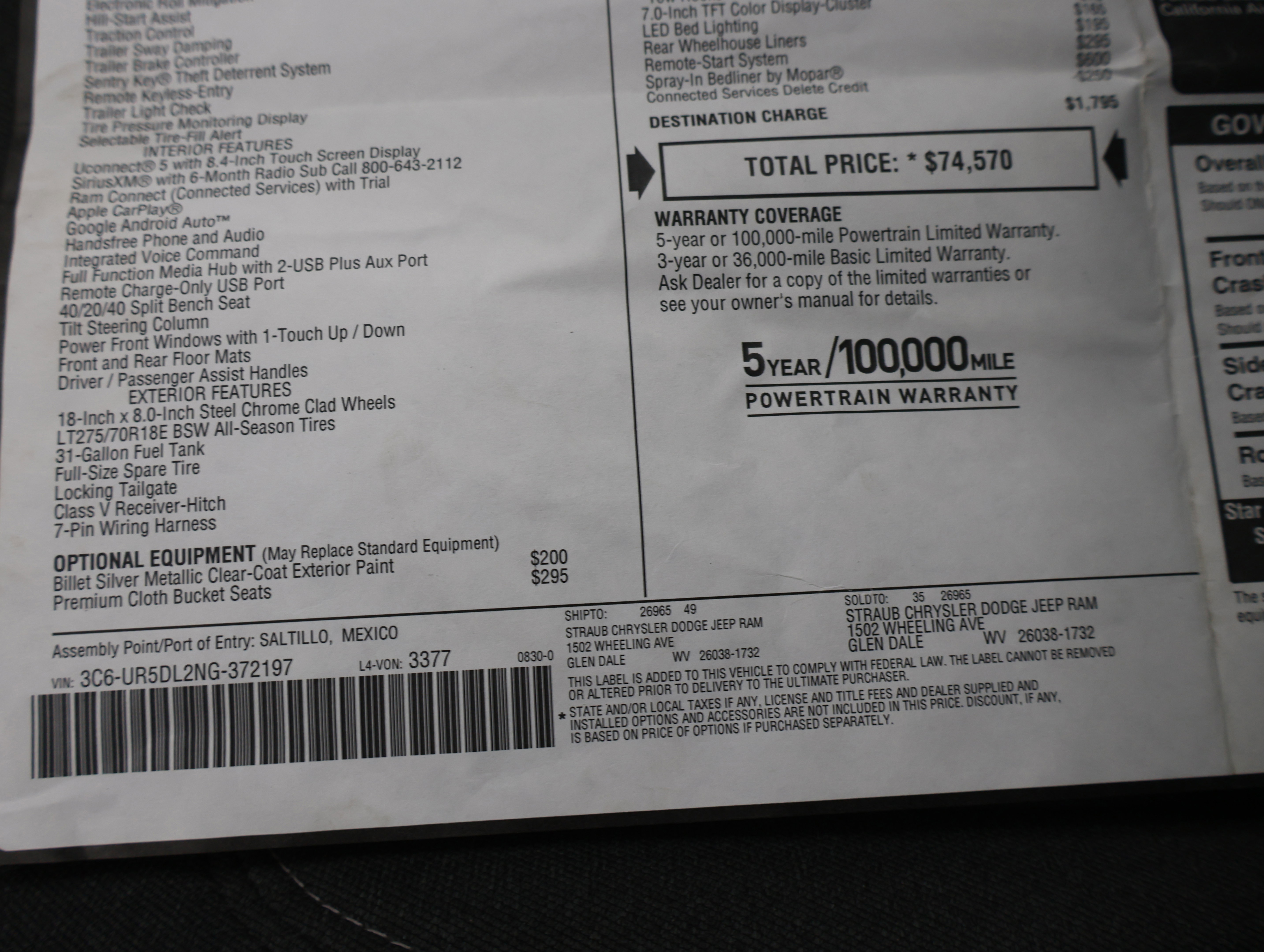 Used 2022 RAM 2500 Big Horn w/ Night Edition image 56