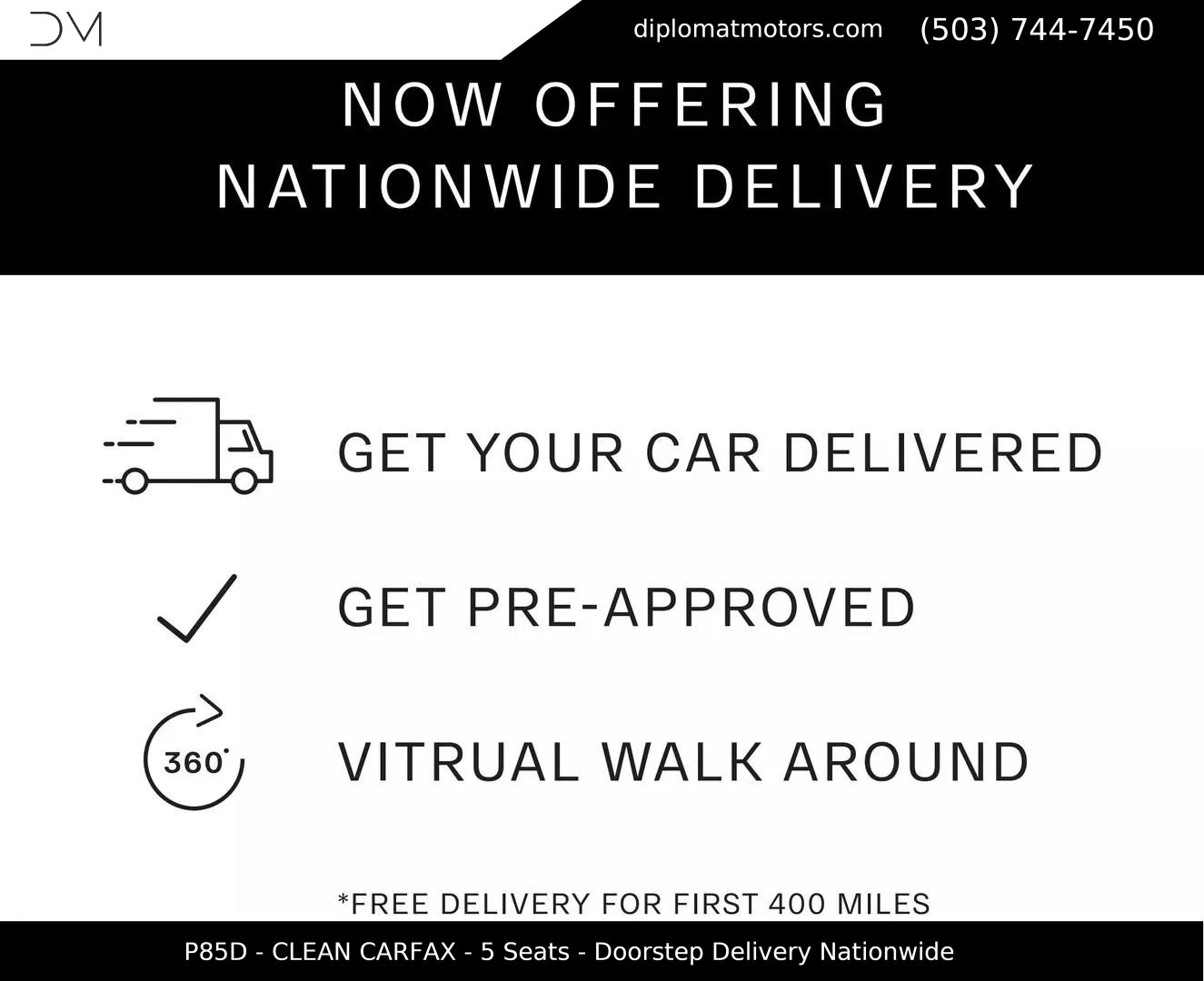 Used 2014 Tesla Model S P85D AWD/4WD image 10