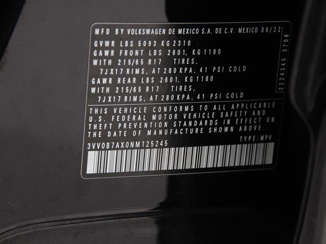 Certified 2022 Volkswagen Tiguan S image 22