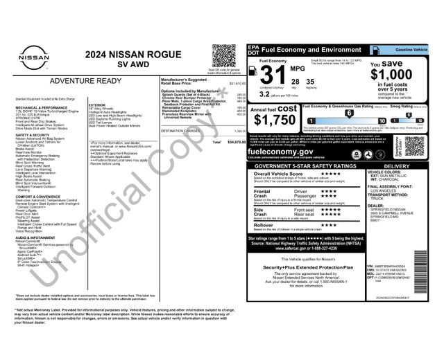 Certified 2024 Nissan Rogue SV AWD/4WD image 3