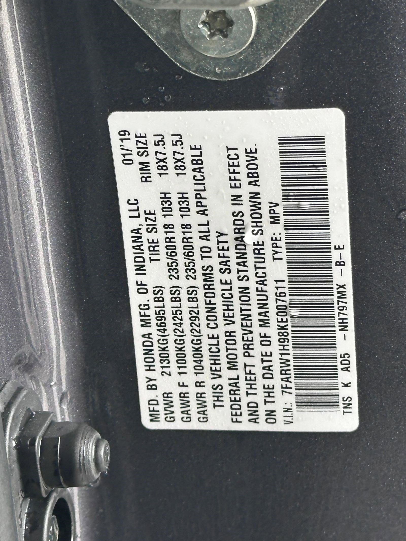 Used 2019 Honda CR-V Touring image 19