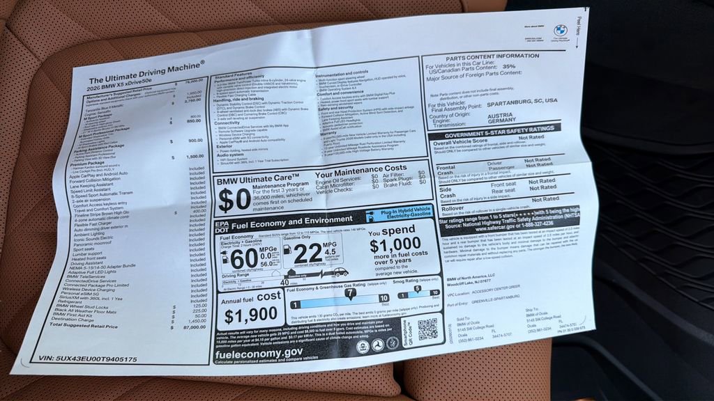 New 2026 BMW X5 xDrive50e image 27