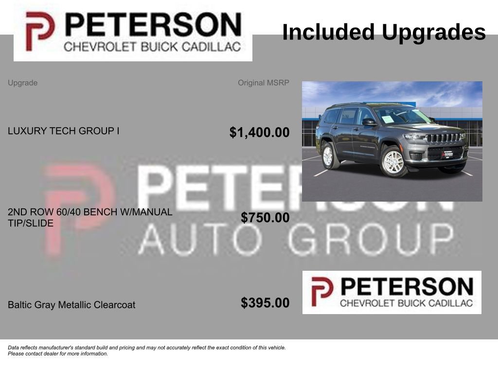 Used 2022 Jeep Grand Cherokee L Laredo w/ Luxury Tech Group I AWD/4WD image 11