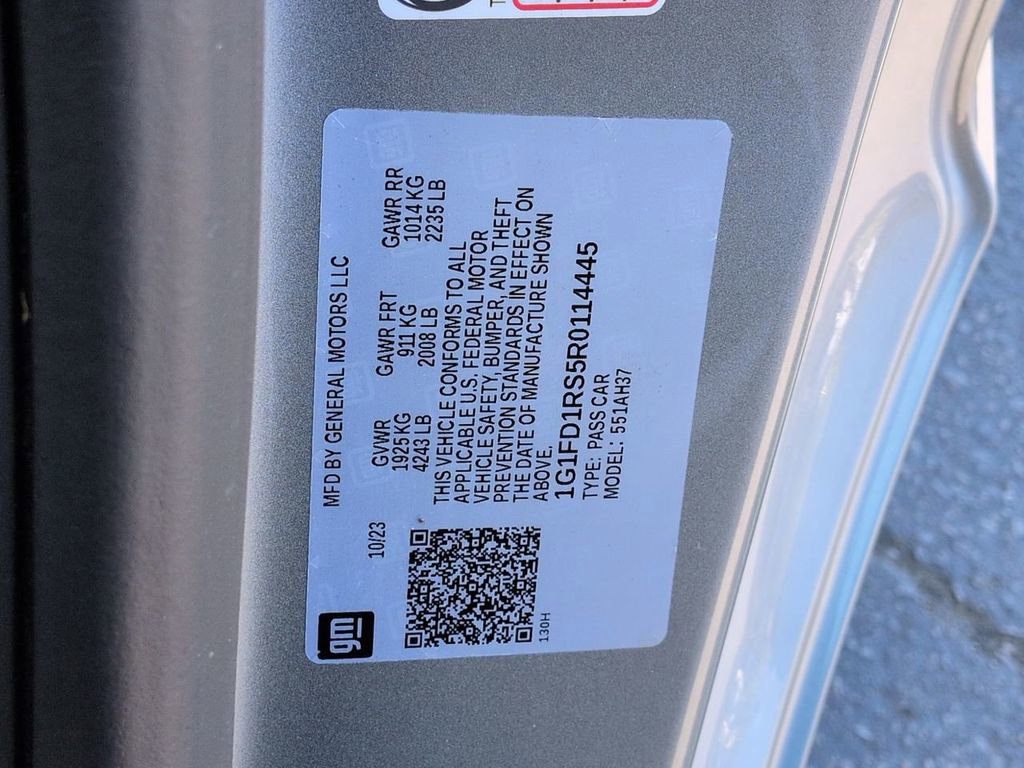 Certified 2024 Chevrolet Camaro LT w/ RS Package image 33