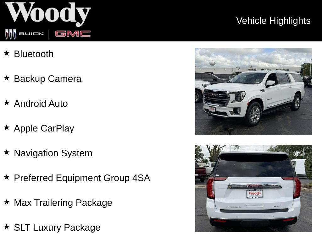 Certified 2024 GMC Yukon XL SLT w/ SLT Luxury Package AWD/4WD image 3