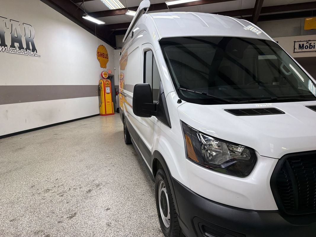 Used 2021 Ford Transit 350 148 High Roof Extended w/ Load Area Protection Package RWD image 14