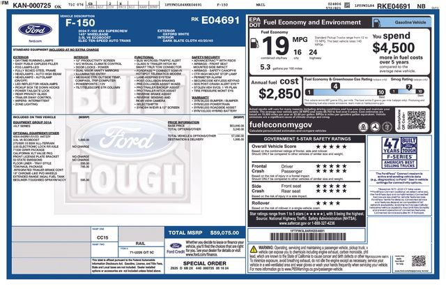 Used 2024 Ford F150 XLT w/ Tow/Haul Package AWD/4WD image 3