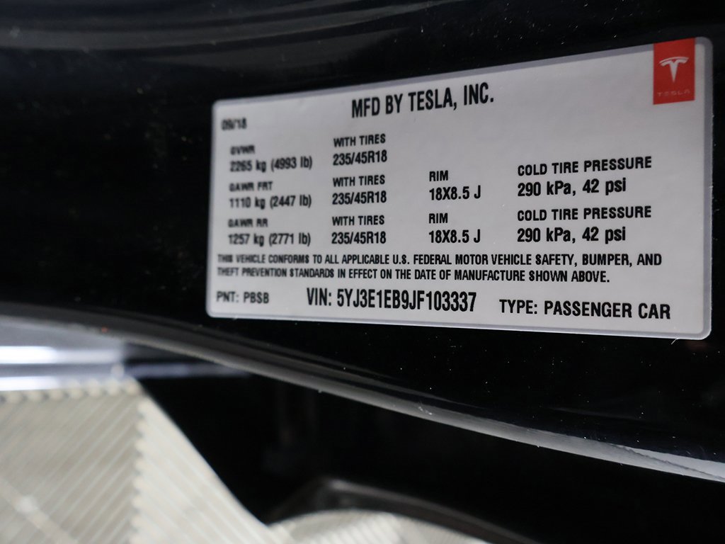 Used 2018 Tesla Model 3 Long Range image 50