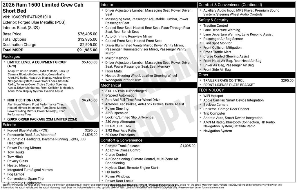 New 2026 RAM 1500 Limited image 3