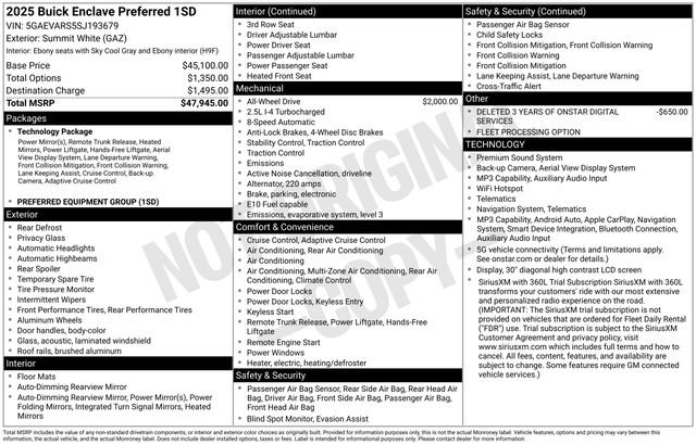 Certified 2025 Buick Enclave Preferred AWD/4WD image 6
