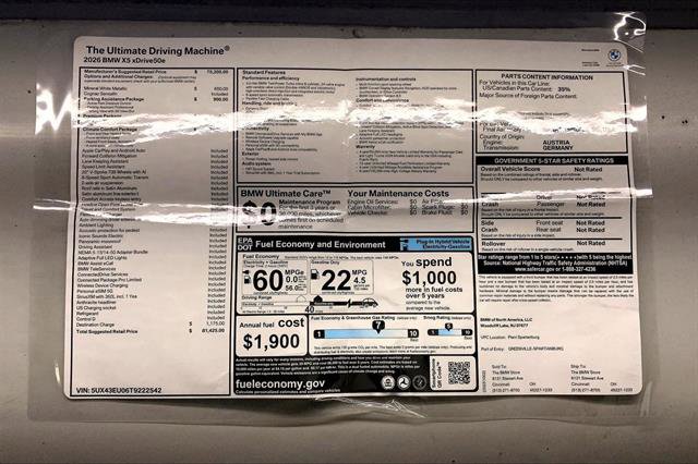 New 2026 BMW X5 xDrive50e w/ Climate Comfort Package image 12