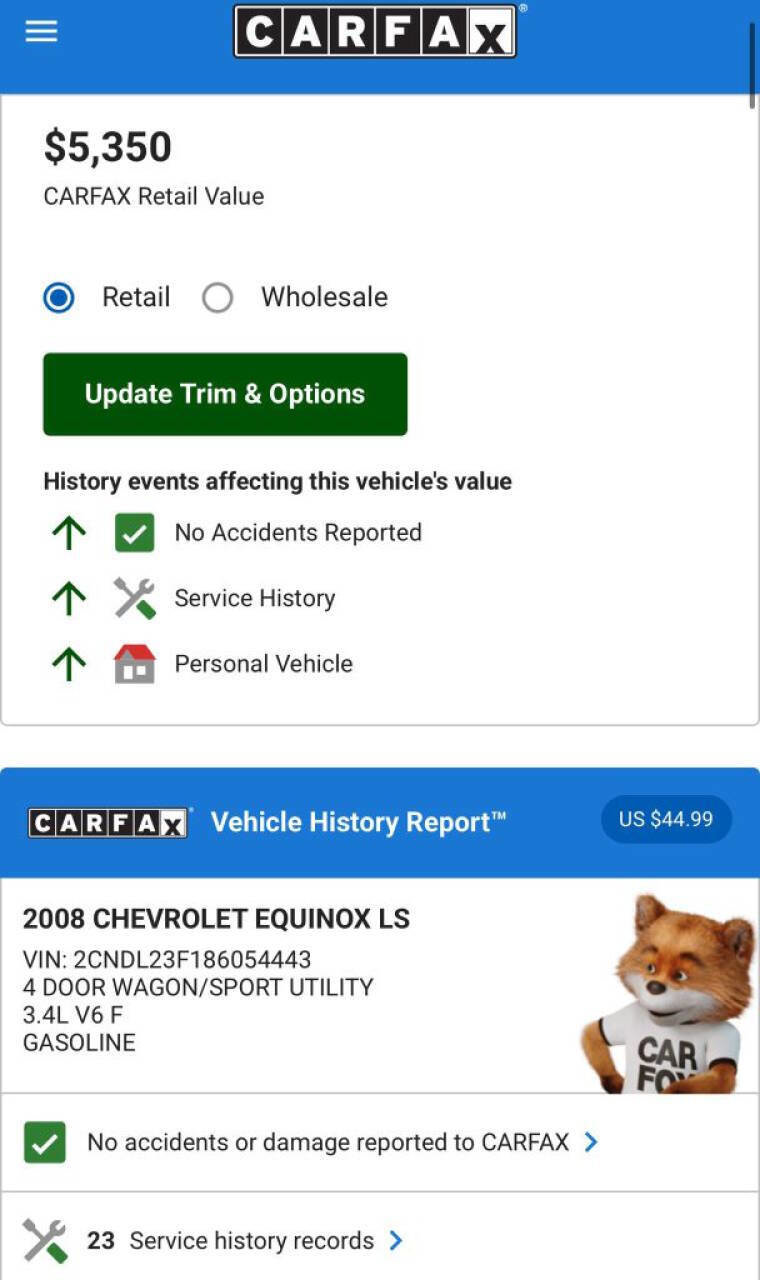 Used 2008 Chevrolet Equinox LS image 16
