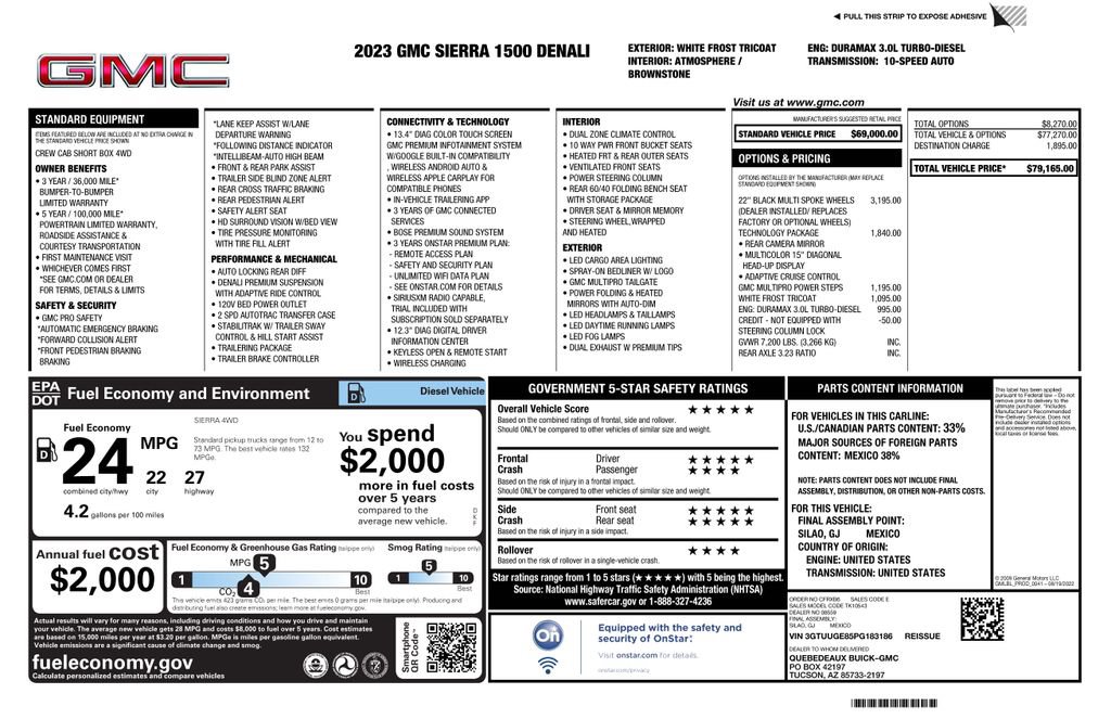 Used 2023 GMC Sierra 1500 Denali w/ Technology Package image 4
