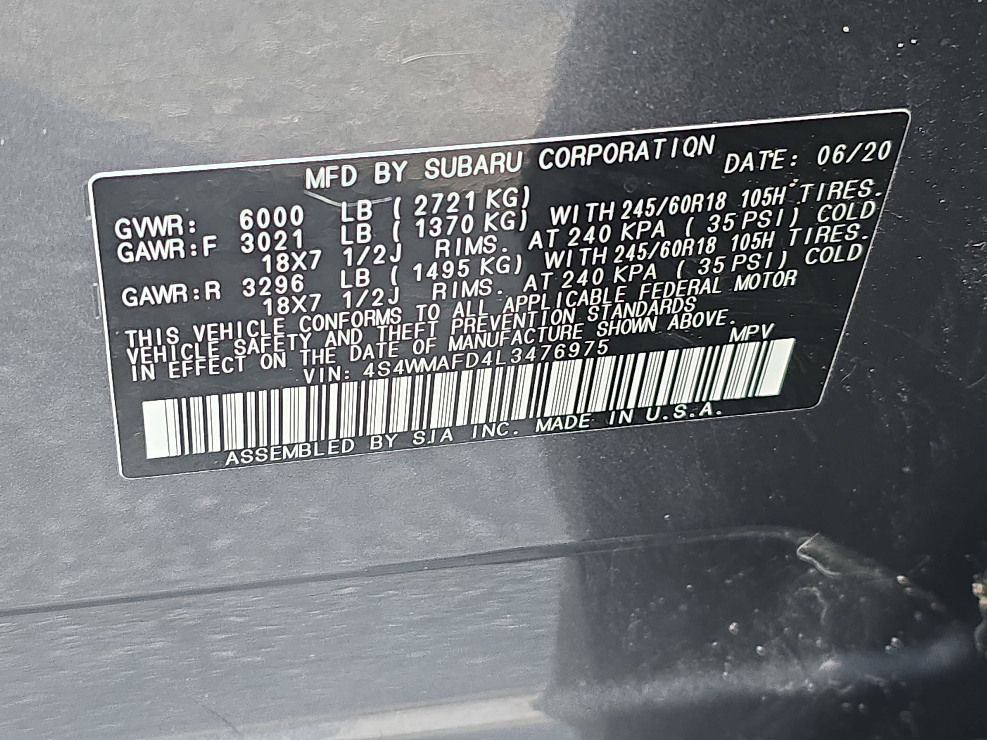 Used 2020 Subaru Ascent Premium w/ Convenience Package image 36