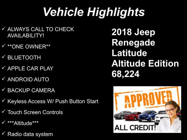 Used 2018 Jeep Renegade Altitude image 9