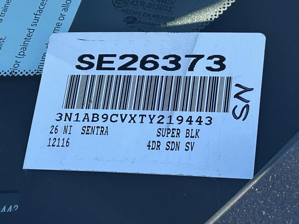 New 2026 Nissan Sentra SV w/ Floor Mat Package image 21