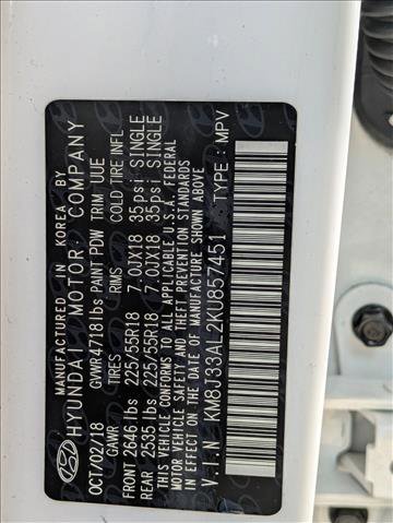 Used 2019 Hyundai Tucson Ultimate w/ Cargo Package image 24