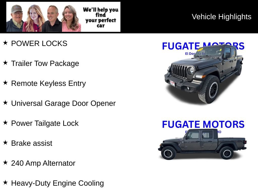 Used 2020 Jeep Gladiator Sport w/ Quick Order Package 24S image 9