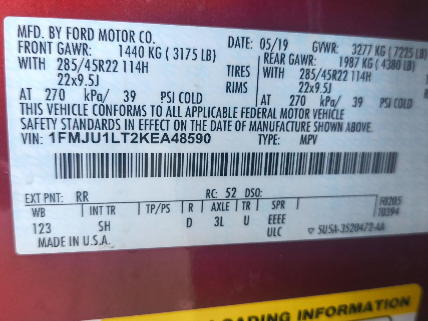 Used 2019 Ford Expedition Platinum RWD image 11