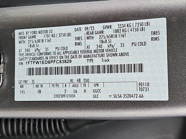 Used 2023 Ford F150 XLT w/ Equipment Group 302A High image 34