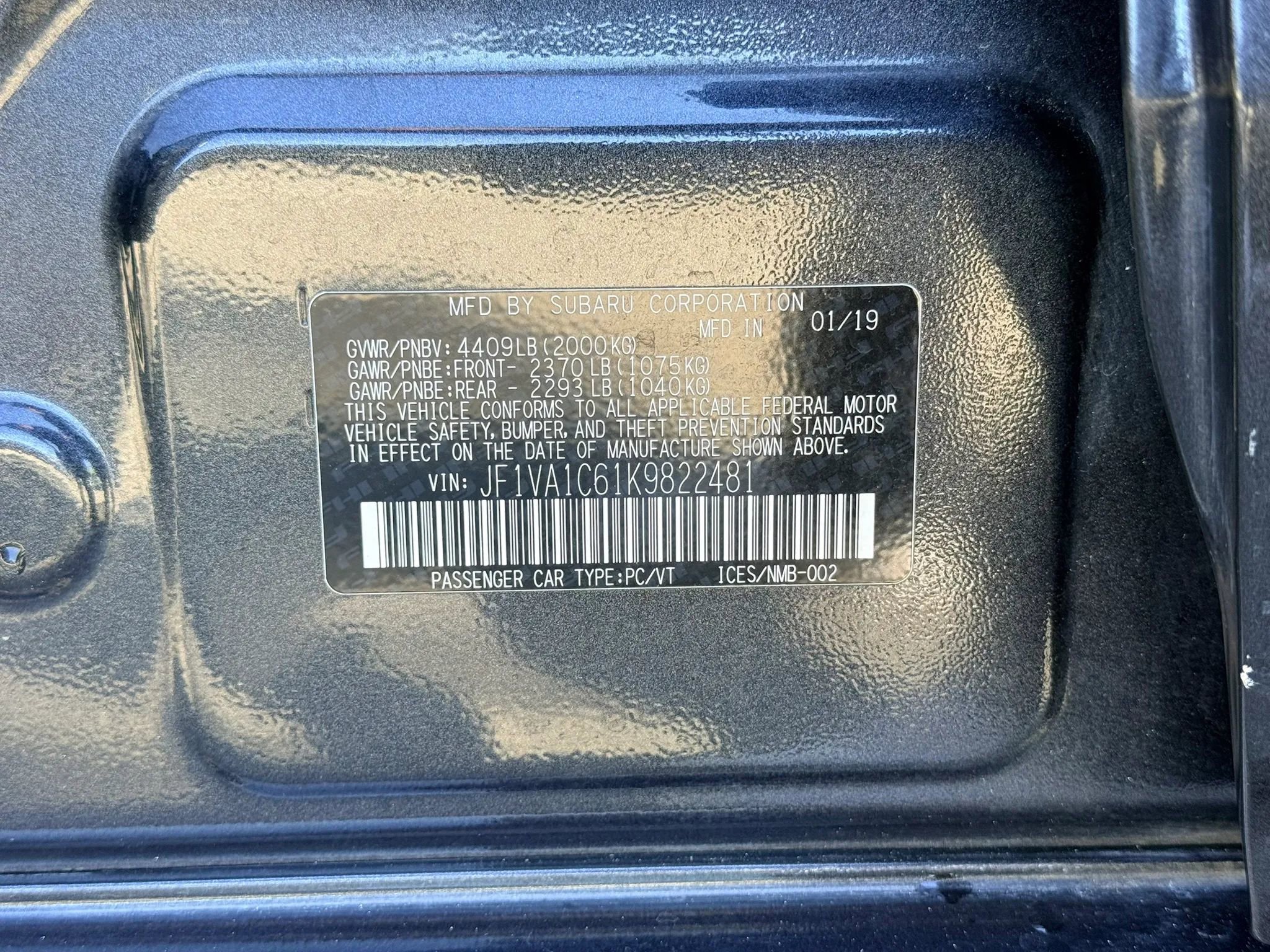 Used 2019 Subaru WRX Premium w/ Popular Package #1 image 27