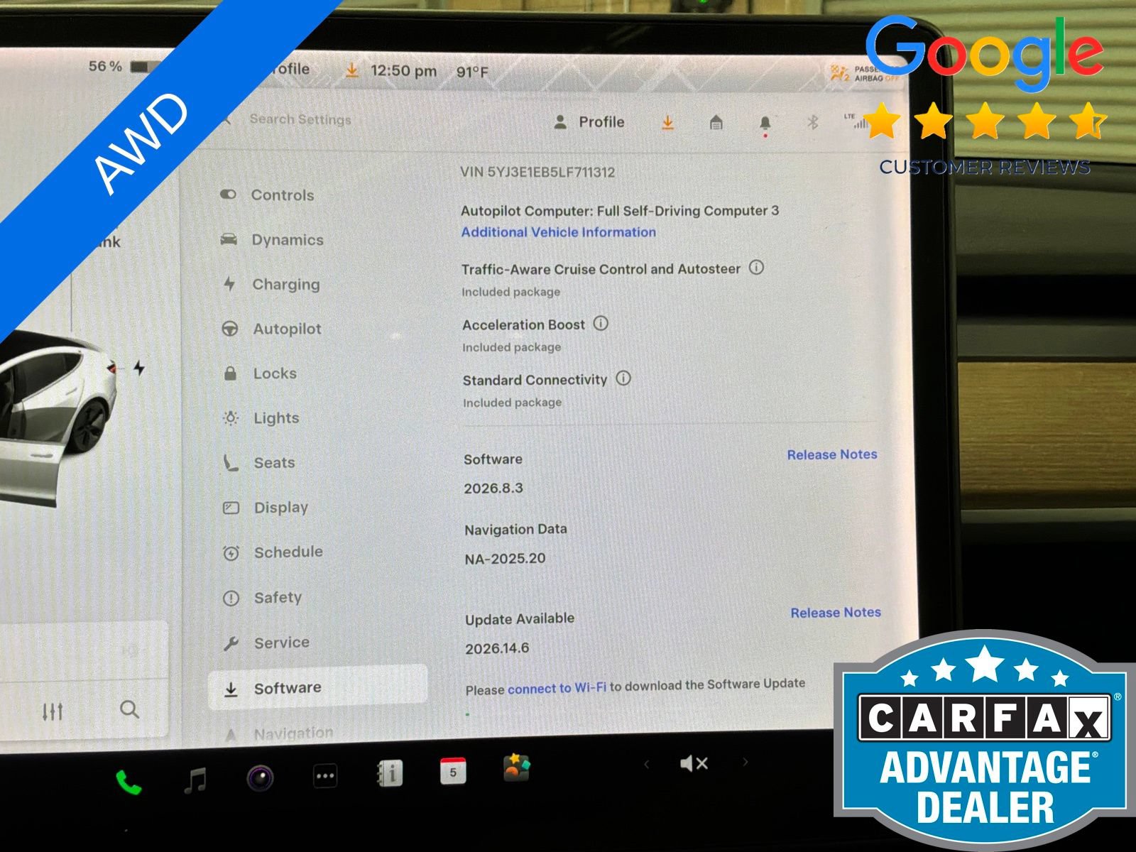 Used 2020 Tesla Model 3 Long Range AWD/4WD image 24