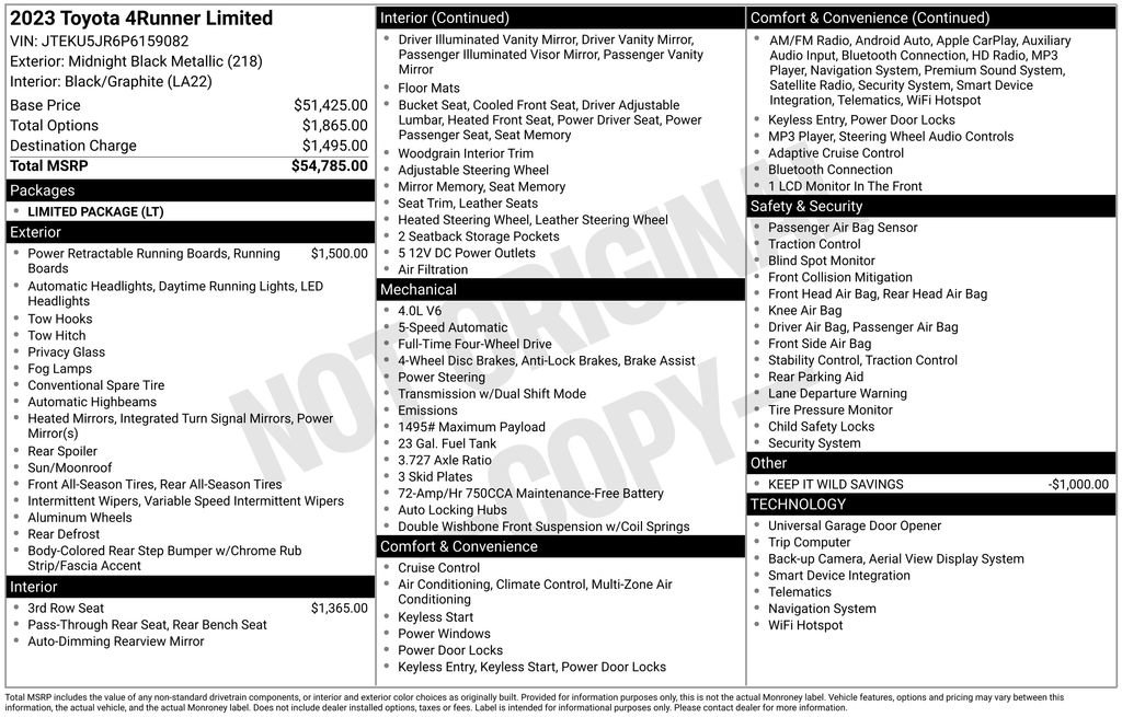 Used 2023 Toyota 4Runner Limited image 5