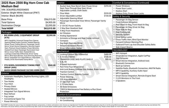 Used 2025 RAM 2500 Big Horn AWD/4WD image 25