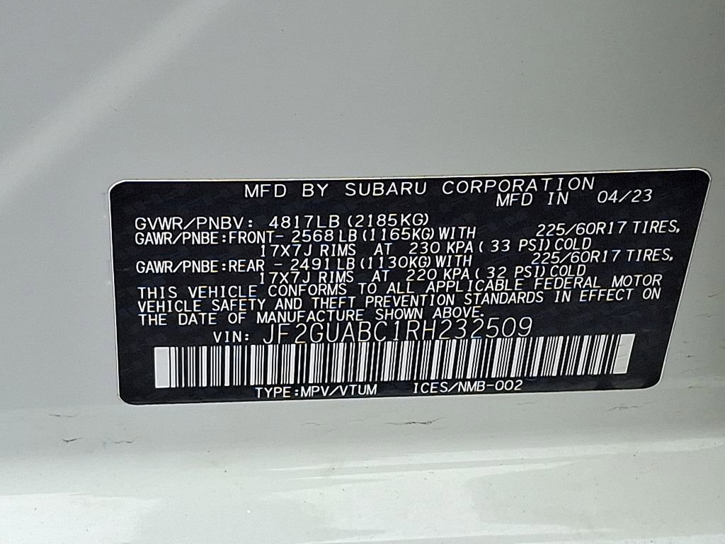 Used 2024 Subaru Crosstrek 2.0i image 25