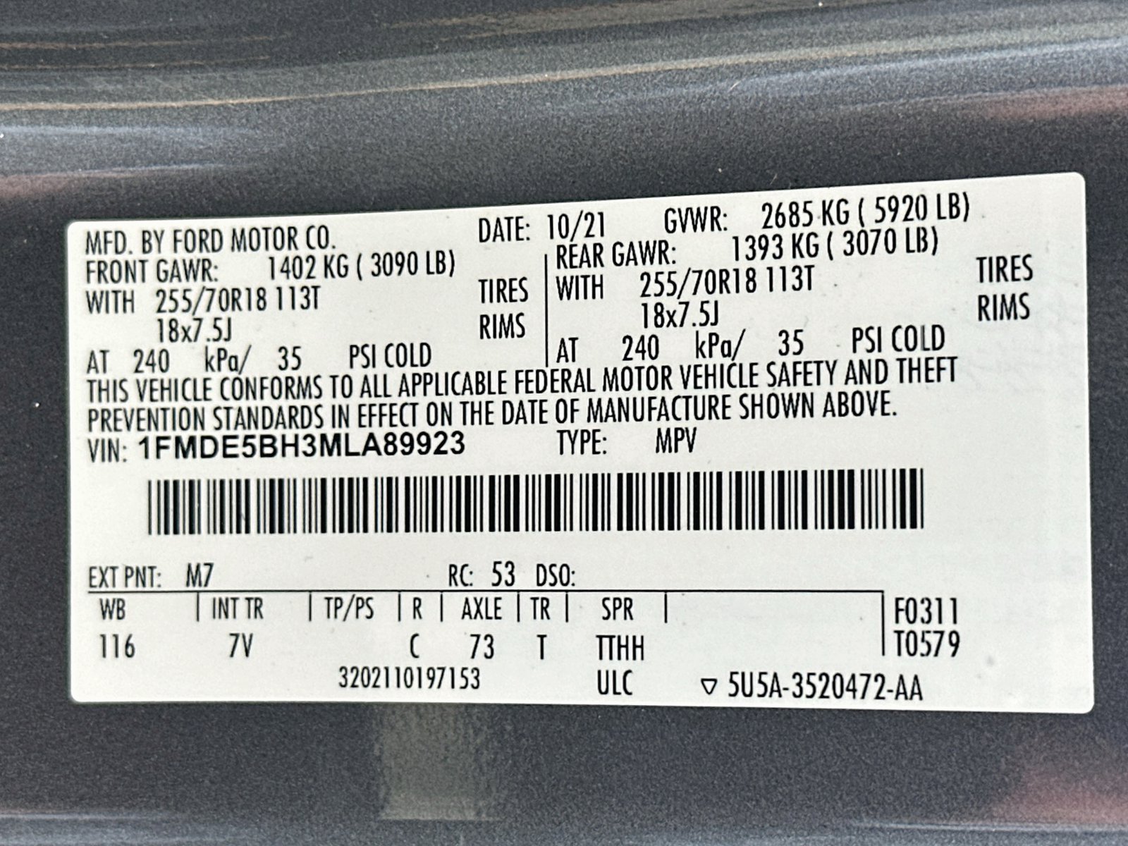 Used 2021 Ford Bronco Outer Banks AWD/4WD image 31