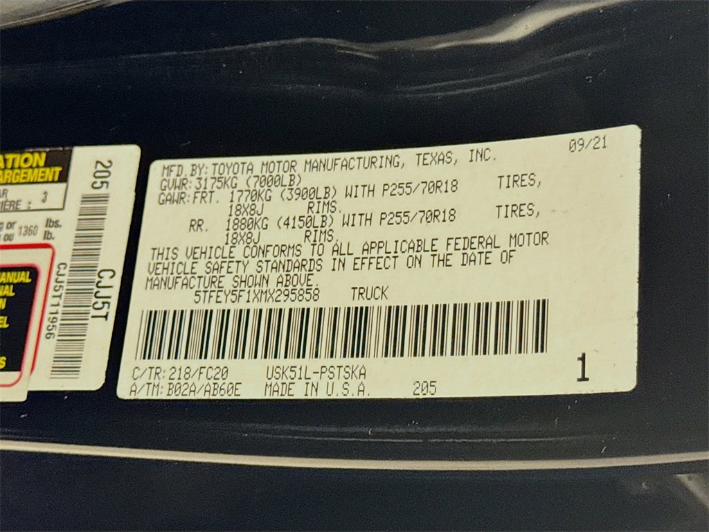 Used 2021 Toyota Tundra SR5 image 29