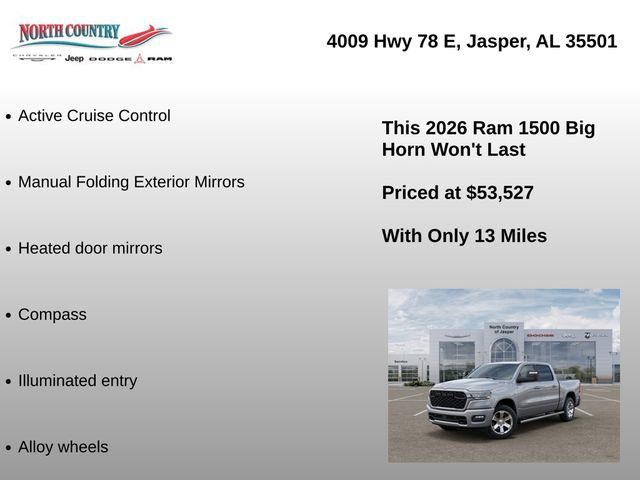 New 2026 RAM 1500 Big Horn AWD/4WD image 16