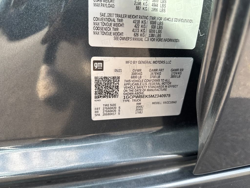 Used 2021 Chevrolet Silverado 1500 Custom image 13