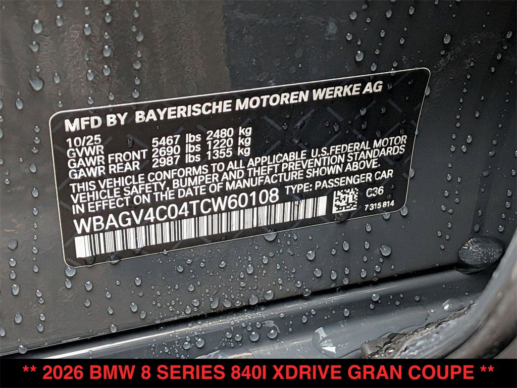 New 2026 BMW 840i xDrive image 31